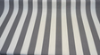 Sunbrella Townsend Taupe Acrylic Fabric - Taupe And Ivory Wide Stripe, 54" Width (1 Yard)