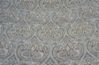 Waverly Quiet Place Cotton Linen Blend Fabric - Ink Blue Damask, 54" Width, 17.75" Vertical Repeat, 13.5" Horizontal Repeat (1 Yard)