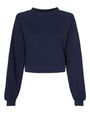 Women's Crop Raglan Fleece Crewneck Sweatshirt