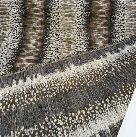 Swavelle Micado Chenille Upholstery Fabric - Brindle Animal Skin, 58" Width (By The Yard)