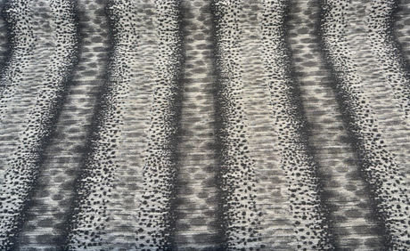 Swavelle Micado Shadow Animal Skin Chenille Upholstery Chenille Fabric - Charcoal, Black, Ivory, Grey Abstract Animal Skin, 58" Width (1 Yard)