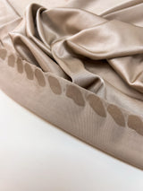 Viscose Knit Moiré Beige Fabric