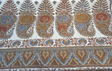 Swavelle Pear Up Russet Chenille Upholstery Fabric - Large Paisley Floral Damask, Russet, Gold, Dusty Blue, 56.5" Width (1 Yard)