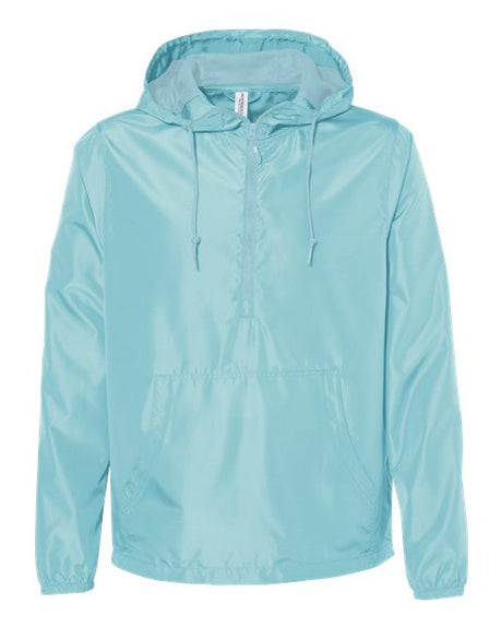 Unisex Lightweight Quarter-Zip Windbreaker Pullover Jacket