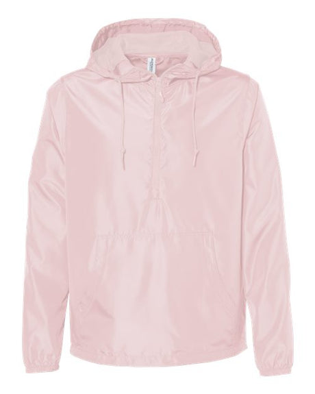Unisex Lightweight Quarter-Zip Windbreaker Pullover Jacket