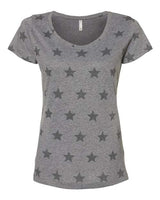 Women's Star Print Scoop Neck Tee