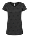 Women's Star Print Scoop Neck Tee