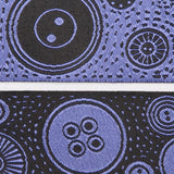Violet/Black French Jacquard Ribbon