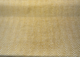 Avola Gold Belgian Chenille Fabric - Gold Chevron Wave, 56" Width (1 Yard)