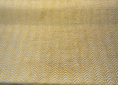Avola Gold Belgian Chenille Fabric - Gold Chevron Wave, 56" Width (1 Yard)