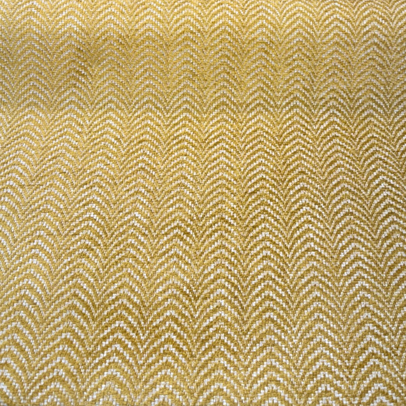 Avola Gold Belgian Chenille Fabric - Gold Chevron Wave, 56" Width (1 Yard)