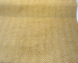Avola Gold Belgian Chenille Fabric - Gold Chevron Wave, 56" Width (1 Yard)