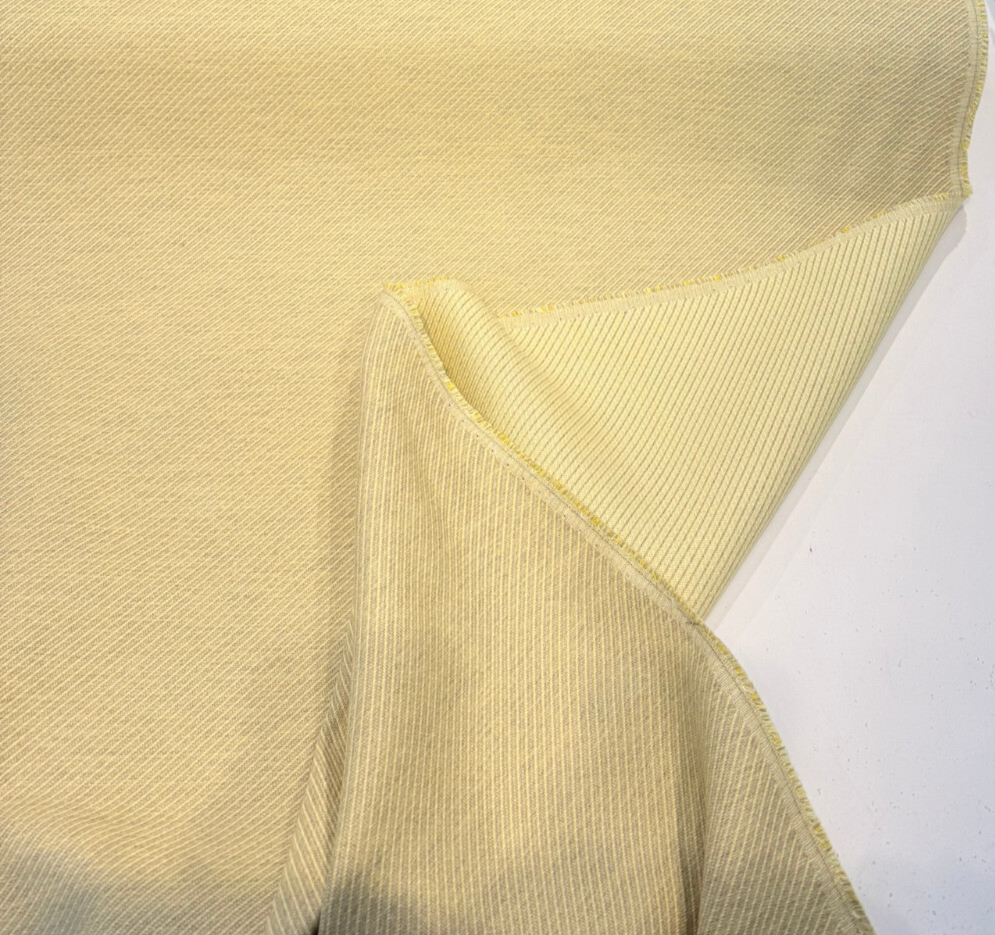 Sunbrella Pindler Mills Sunbrella Acrylic Fabric - Citron Yellow Green, Diagonal Texture, 54" Width (1 Yard)