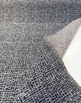 Sunbrella Highlander Midnight Blue Acrylic Fabric - Midnight Blue Tweed, 54" Width (1 Yard)