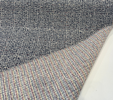 Sunbrella Highlander Midnight Blue Acrylic Fabric - Midnight Blue Tweed, 54" Width (1 Yard)