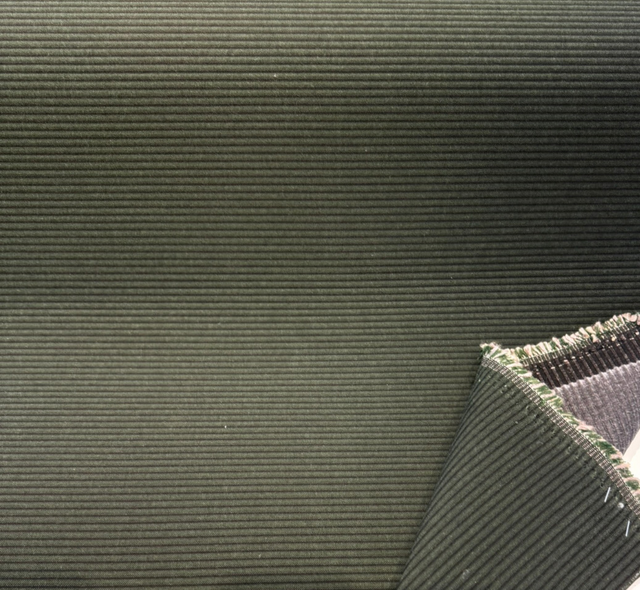 Sunbrella Ottoman Ridge Sunbrella Acrylic Fabric - Pine Green Horizontal Ribbed, 54" Width (1 Yard)