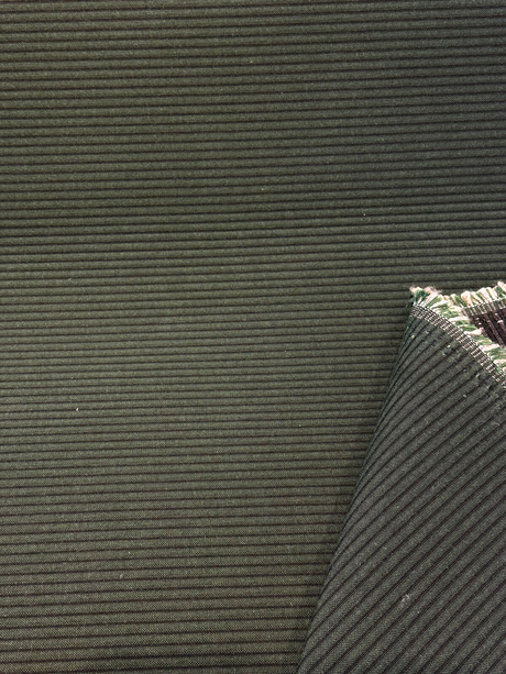 Sunbrella Ottoman Ridge Sunbrella Acrylic Fabric - Pine Green Horizontal Ribbed, 54" Width (1 Yard)