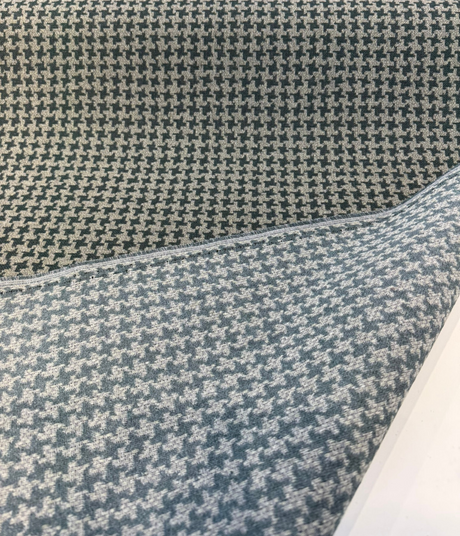 Sunbrella Hound Glen Acrylic Fabric - Green Houndstooth Inspired, 54" Width (1 Yard)