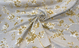 Sunbrella Ariana Floral Turmeric Sunbrella Acrylic Fabric - Floral, Turmeric/White, 54" Width (1 Yard)