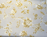 Sunbrella Ariana Floral Turmeric Sunbrella Acrylic Fabric - Floral, Turmeric/White, 54" Width (1 Yard)