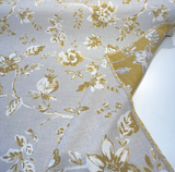 Sunbrella Ariana Floral Turmeric Sunbrella Acrylic Fabric - Floral, Turmeric/White, 54" Width (1 Yard)