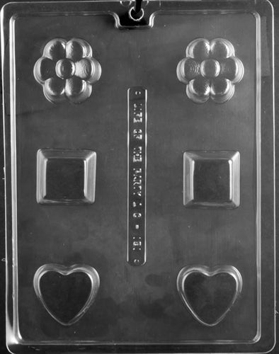 Flower Heart Cube Soap/Chocolate Mold - LPAO151