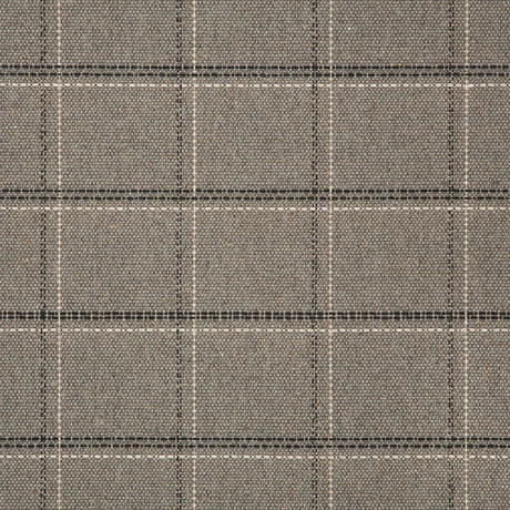 Sunbrella Hunt Greystone Retweed Acrylic Fabric - Greystone Plaid, 54" Width (By The Yard)