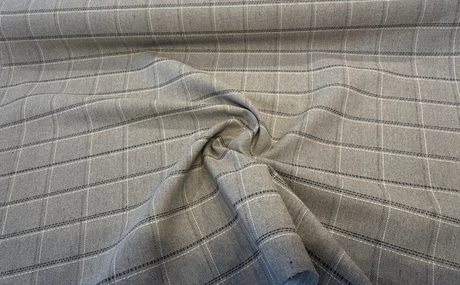Sunbrella Hunt Greystone Retweed Acrylic Fabric - Greystone Plaid, 54" Width (By The Yard)