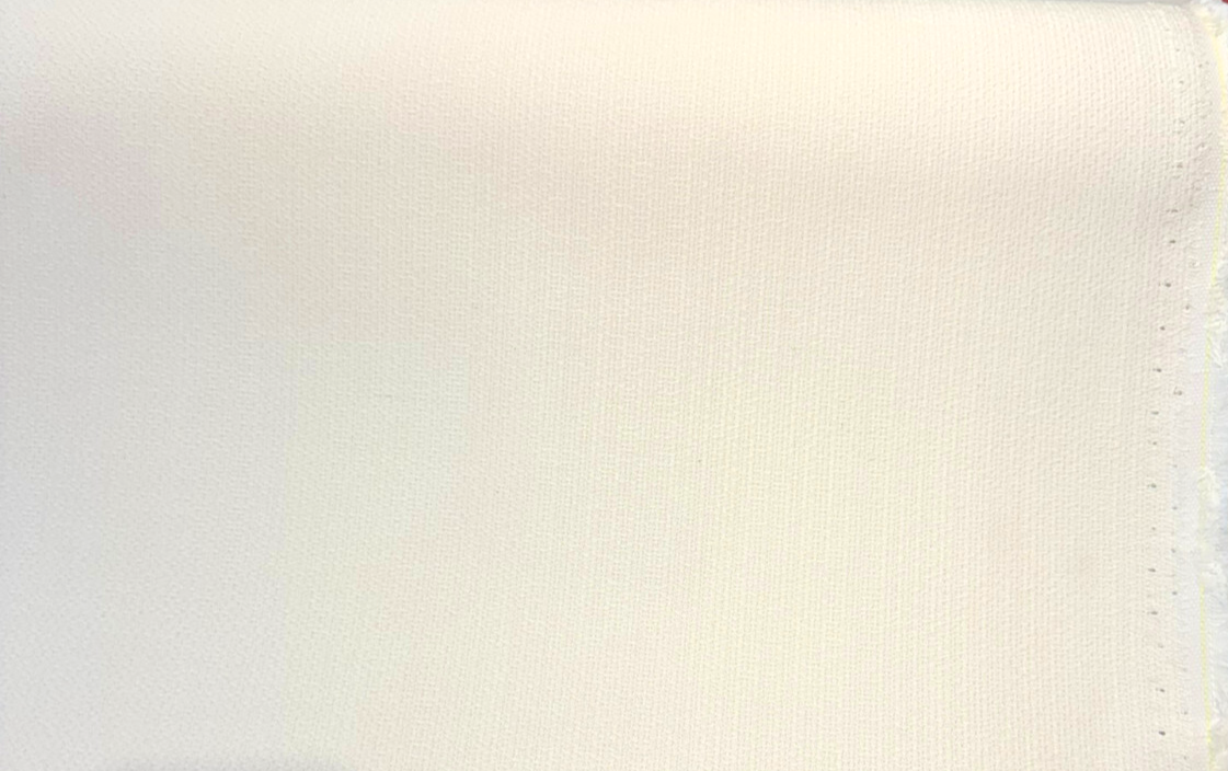 Action Snow White Sunbrella Acrylic Fabric - Basketweave Texture, White, 54" Width (1 Yard)