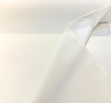Action Snow White Sunbrella Acrylic Fabric - Basketweave Texture, White, 54" Width (1 Yard)