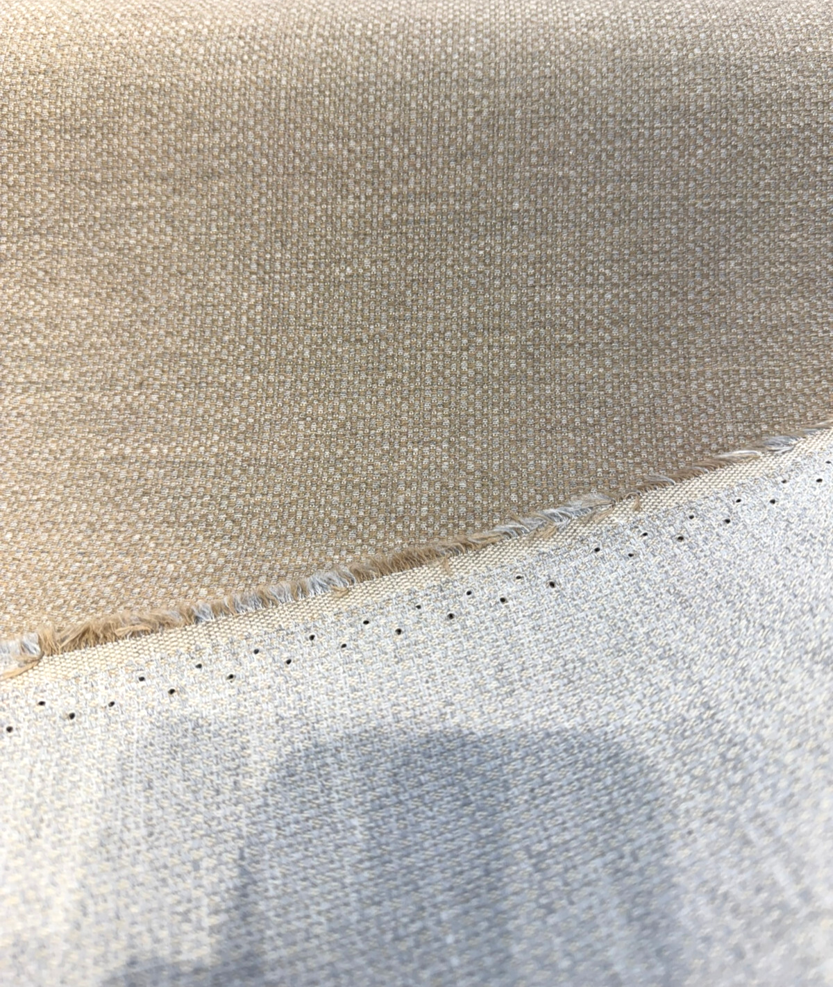 Sunbrella Action Dune Sunbrella Acrylic Fabric - Beige Basketweave, 56" Width (1 Yard)