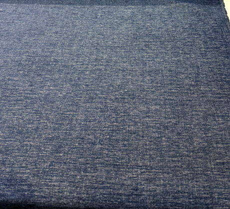 Sunbrella Chenille Crush Acrylic Fabric - Indigo Blue, Woven Chenille, 54" Width (1 Yard)