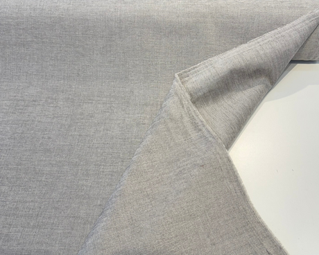 Sunbrella Chenille Crush Acrylic Fabric - Ash Gray, Luxury Plains, 54" Width (1 Yard)