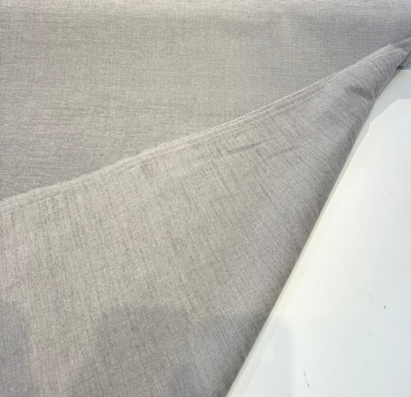 Sunbrella Chenille Crush Acrylic Fabric - Ash Gray, Luxury Plains, 54" Width (1 Yard)