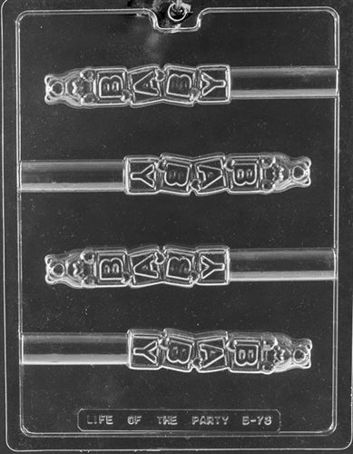Baby Block Pretzel Chocolate Mold