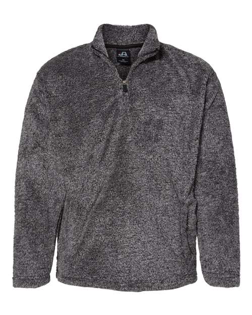 J. America Unisex Boundary Shag Frosty Sherpa Quarter-Zip Pullover