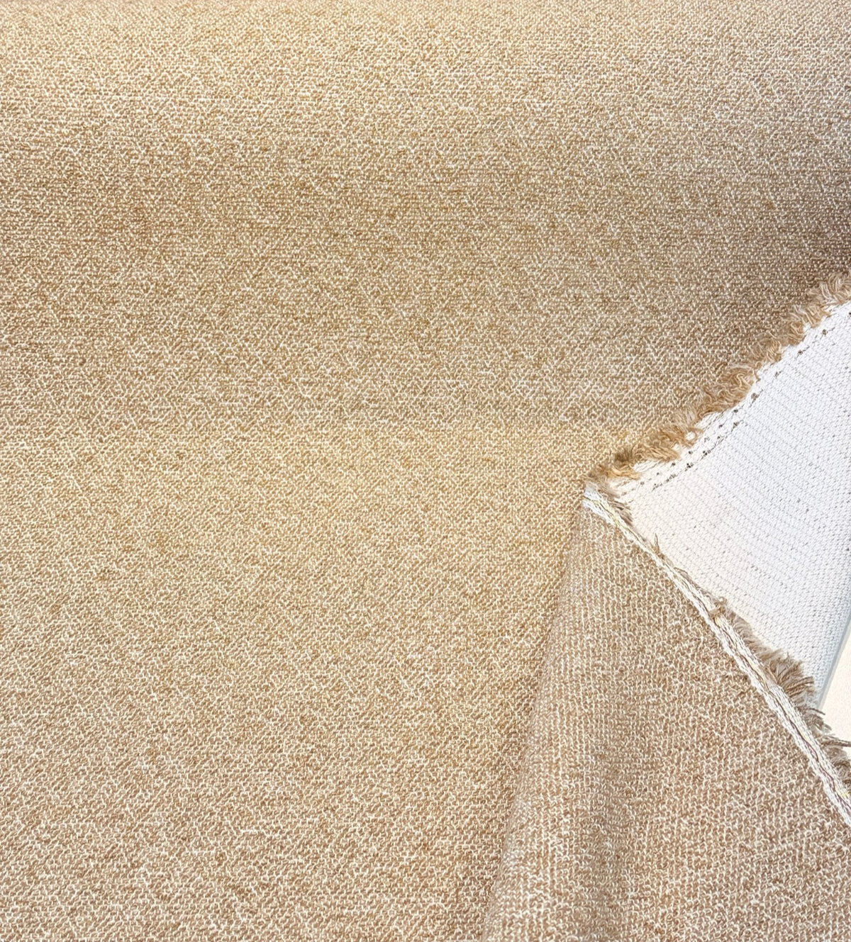 Sunbrella Outdoor Boucle Twist II Acrylic Fabric - Wren Toast, Boucle Weave, 54" Width (1 Yard)