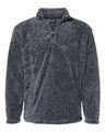 J. America Unisex Boundary Shag Frosty Sherpa Quarter-Zip Pullover