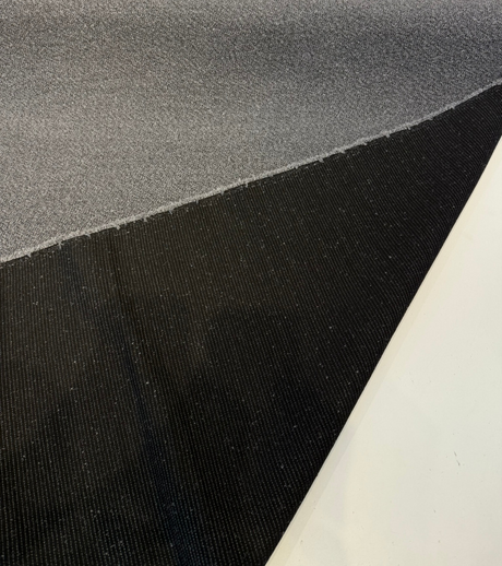 Sunbrella Outdoor Boucle Twist II Acrylic Fabric - Smoke Black Gray Boucle Texture, 54" Width (By The Yard)