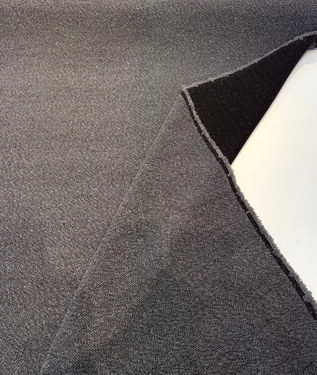 Sunbrella Outdoor Boucle Twist II Acrylic Fabric - Smoke Black Gray Boucle Texture, 54" Width (By The Yard)
