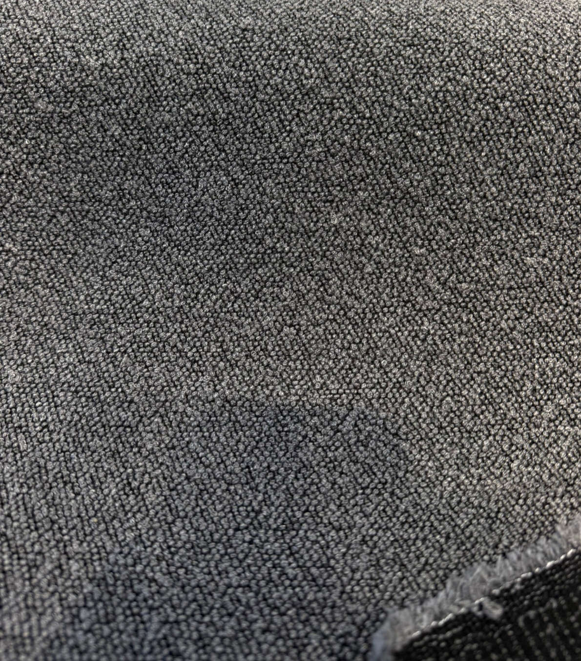 Sunbrella Outdoor Boucle Twist II Acrylic Fabric - Smoke Black Gray Boucle Texture, 54" Width (By The Yard)