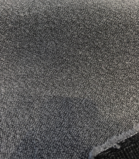 Sunbrella Outdoor Boucle Twist II Acrylic Fabric - Smoke Black Gray Boucle Texture, 54" Width (By The Yard)