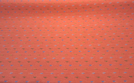 Sunbrella Bahasa Mesa Acrylic Fabric - Burnt Rust Multicolor Dash Pattern, 54" Width (1 Yard)