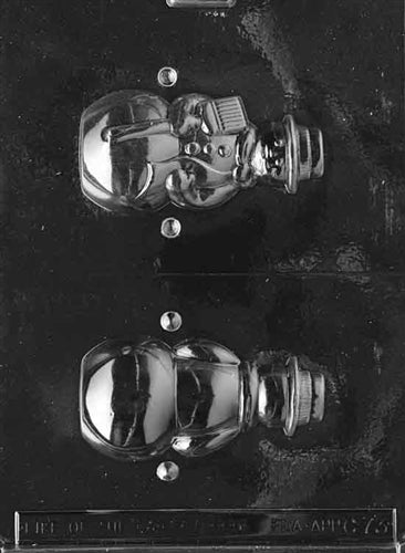 3D Medium Hollow Snowman Chocolate Mold