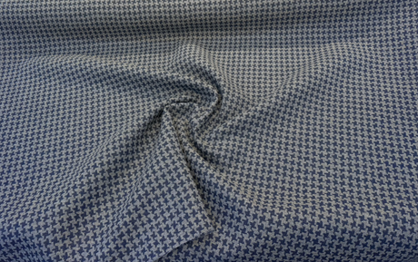 Sunbrella Hound Midnight Blue Sunbrella Acrylic Fabric - Houndstooth Inspired, 54" Width (1 Yard)