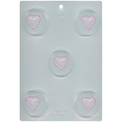Lacy Heart Sandwich Cookie Chocolate Mold