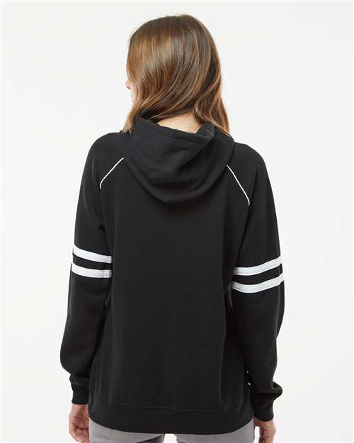 Women's Varsity Fleece Piped Hooded Sweatshirt