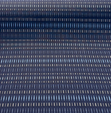 Sunbrella Esti Indigo Blue Acrylic Fabric - Vertical Stripe, Indigo Blue/Navy/Light Blue, 54" Width (1 Yard)