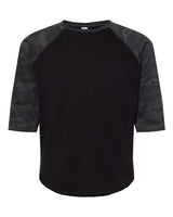 Youth Baseball Fine Jersey Three-Quarter Sleeve Tee