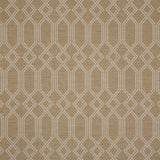 Sunbrella Connection Sand Acrylic Fabric - Sand Beige With White Accents, Geometric Lattice, 54" Width (1 Yard)